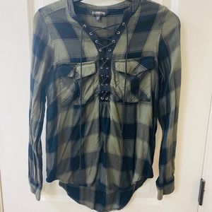 Plaid Long sleeve top